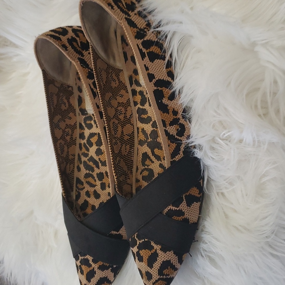 Steve Madden leopard Mob Wife  flats shoe size 8.5 - Picture 13 of 14